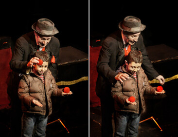 En arrière Toute spectacle pour enfant de Nino Montalto